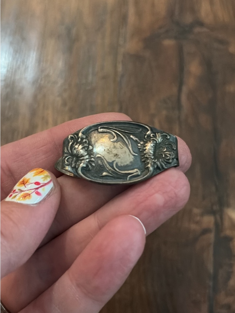 Vintage Ornate Silver-Toned Money Clip
